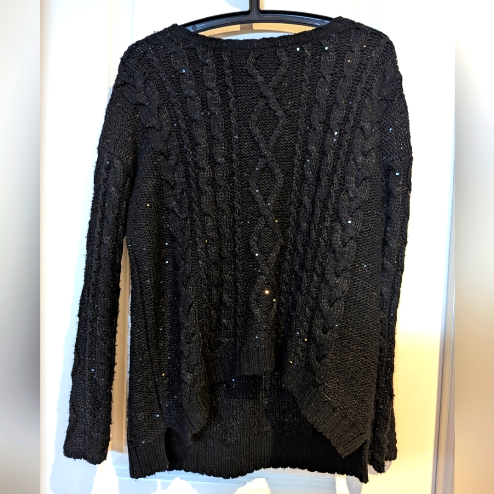 Forever 21 Black Sequence Sweater M